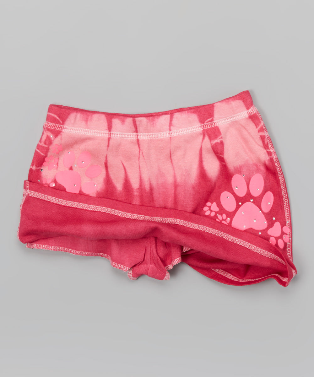 Girls Skort - Shorts Underneath - Paws