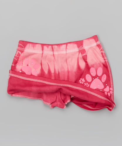 Girls Skort - Shorts Underneath - Paws