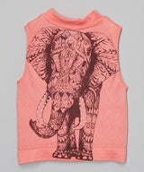 Girls Sleeveless Top - Elephant