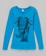 Girls Long Sleeve Top - Elephant