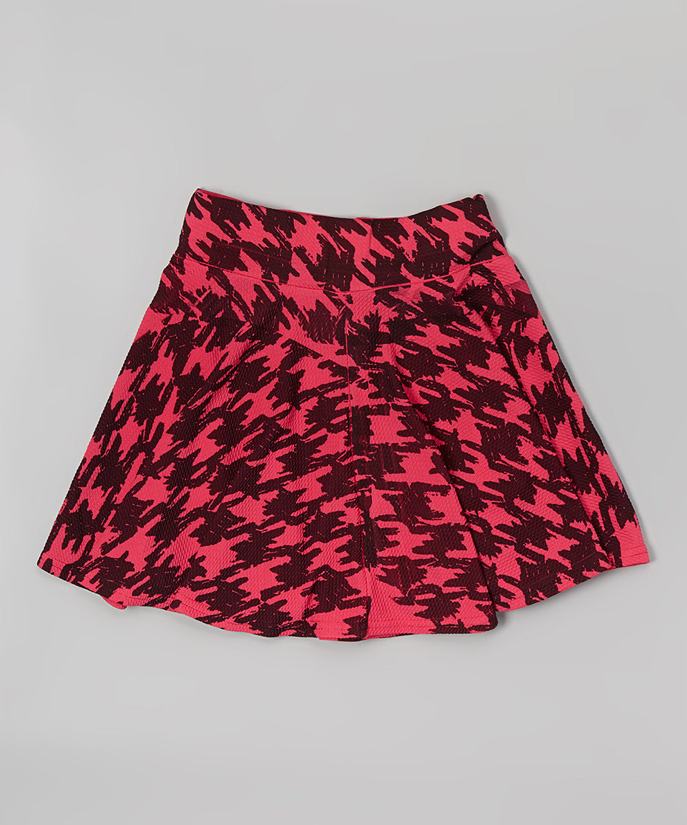 Girls Skirt - Hounds Tooth