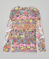 Girls Long Sleeve Top - Allover Print By Glitter Girl