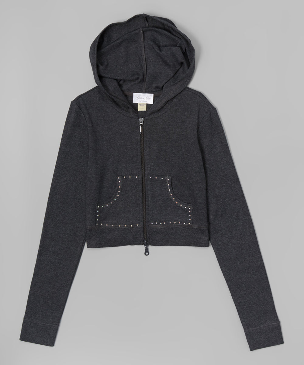 Girls long Sleeve Top - Zip Up Jacket  Shoe
