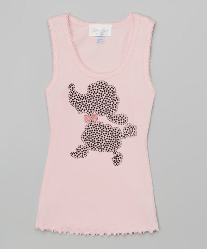Girls Sleeveless Top - Poodle