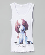 Girls Sleeveless top - Who Me? Dog