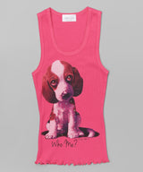 Girls Sleeveless Top - Who Me Dog