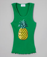 Girls Sleeveless Top - Pineapple