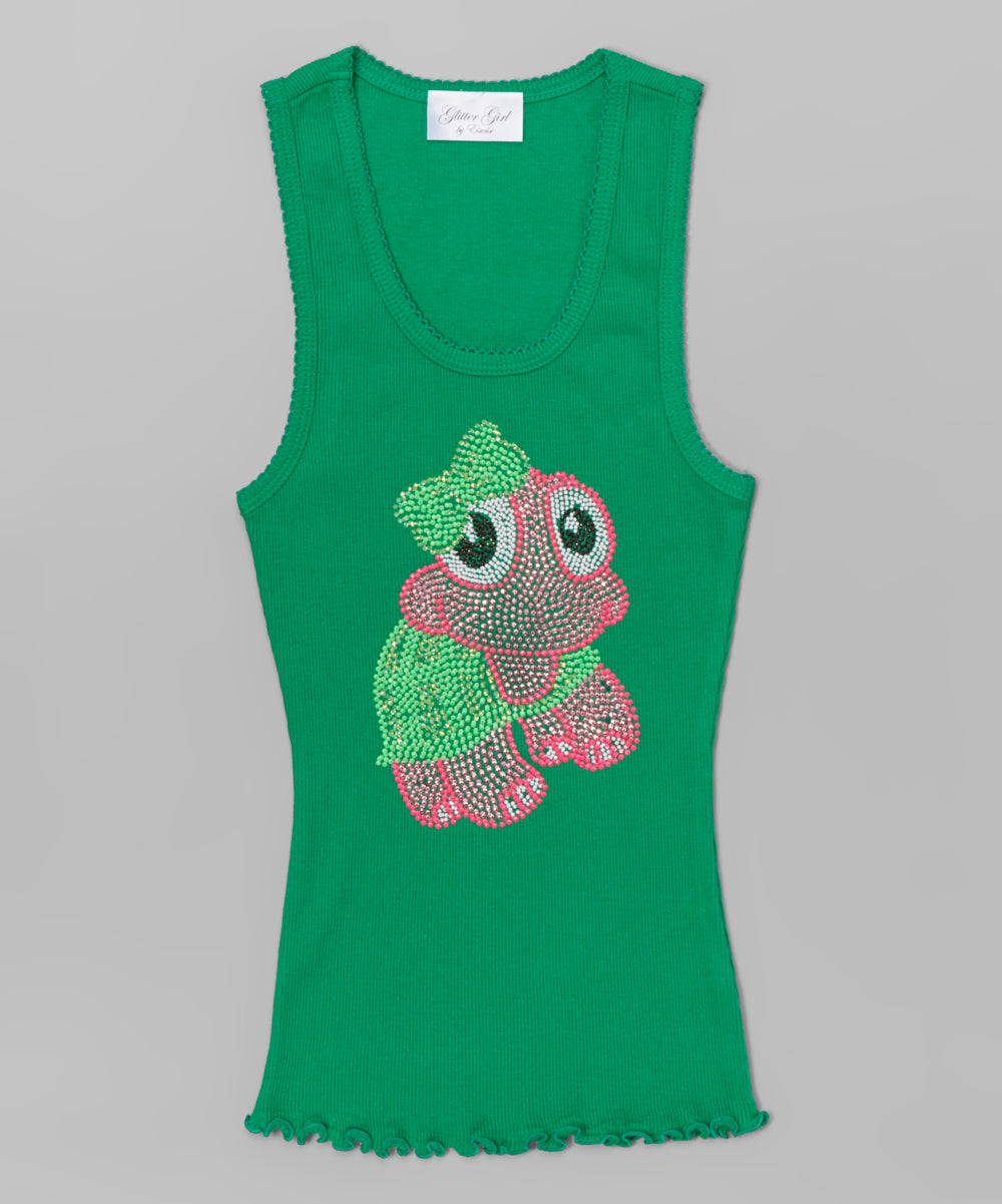 Girls Sleeveless Top - Turtle