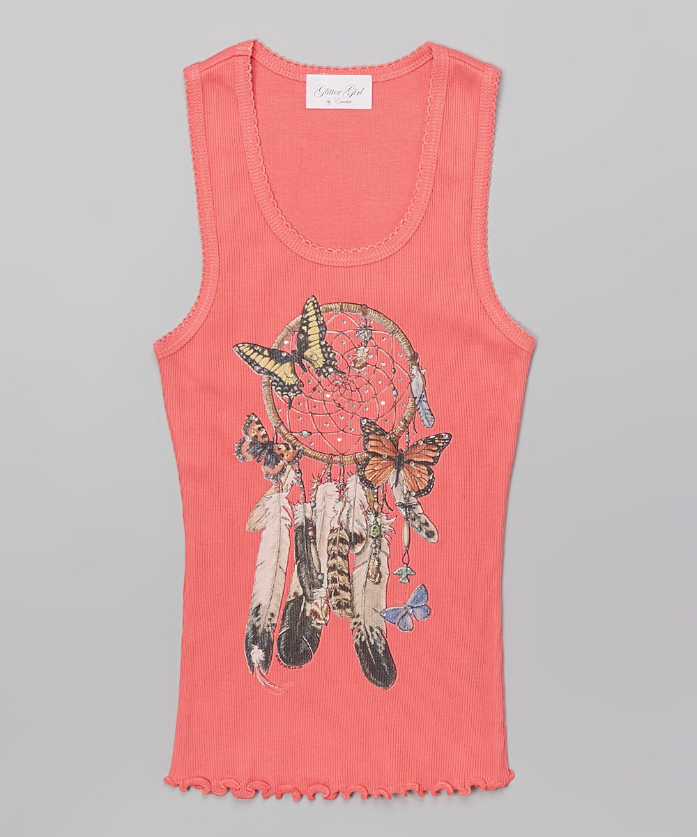 Girls Sleeveless Top - Butterflies