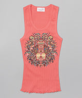 Girls Sleeveless Top - Mosaic Lion By Glitter Girl