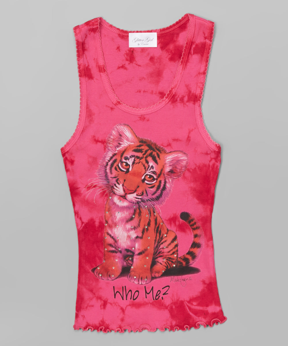 Girls Sleeveless Top - Who me Tiger