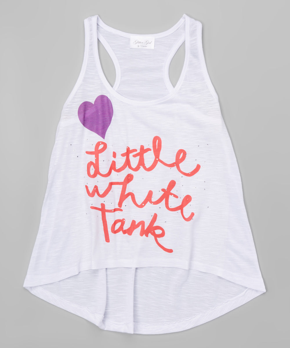 Girls Sleeveless Top - Heart