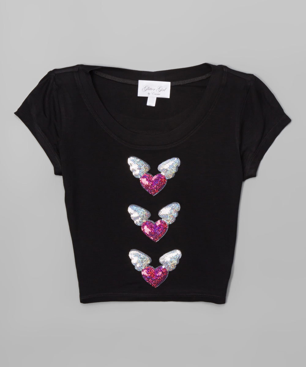 Girls Top Short Sleeve Top - Mini Wings