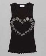 Girls Sleeveless Top - Heart/Paws