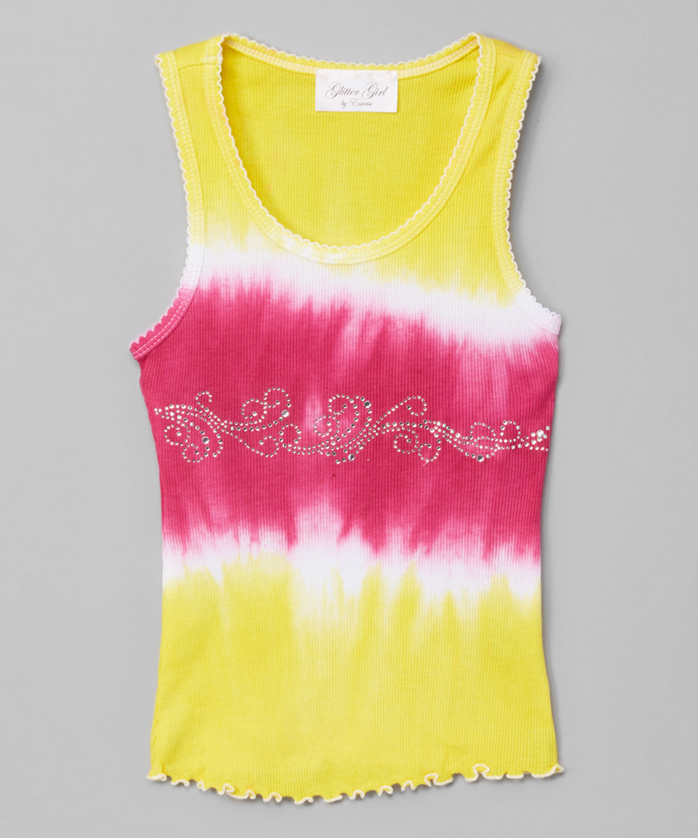 Girls Sleeveless Top Tie Dye