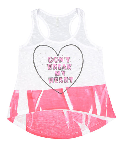 Girls Sleeveless Top  - Heart