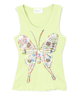 Girls Sleeveless Top - Butterfly
