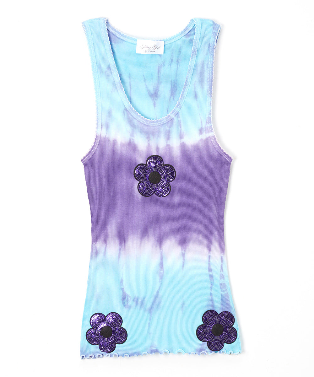 Girls & Junior Sleeveless Top - Flower