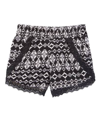 Girls Shorts Lace Trim