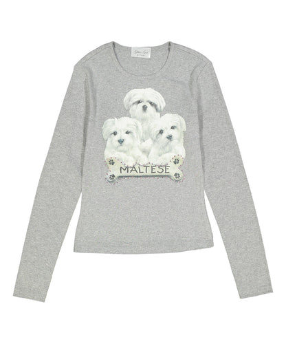 Girls Long Sleeve Top - Maltese