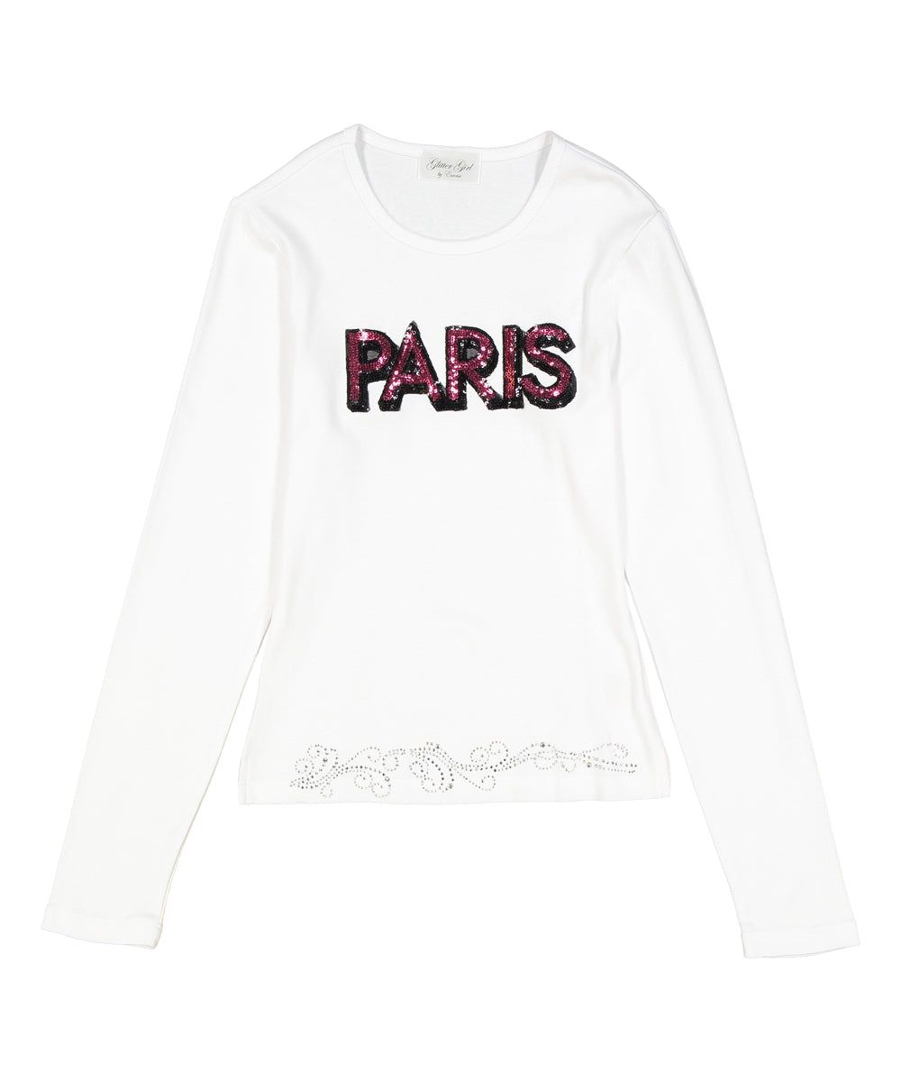 Girls Long Sleeve Top - Paris