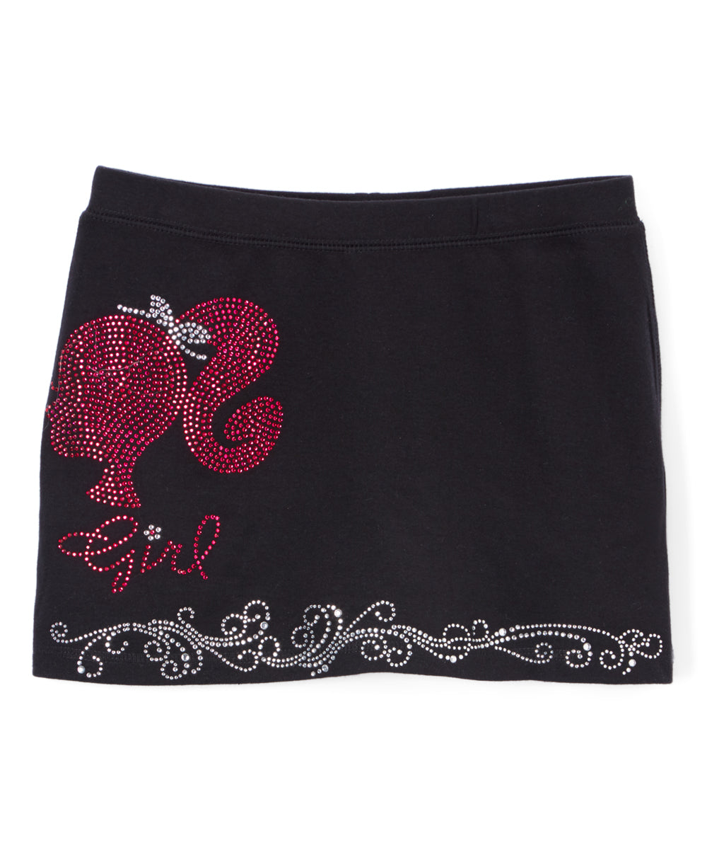 Girls Skort with shorts underneath- Rhinestone Girl