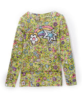 Girls Long Sleeve Top - Rainbow Graphic