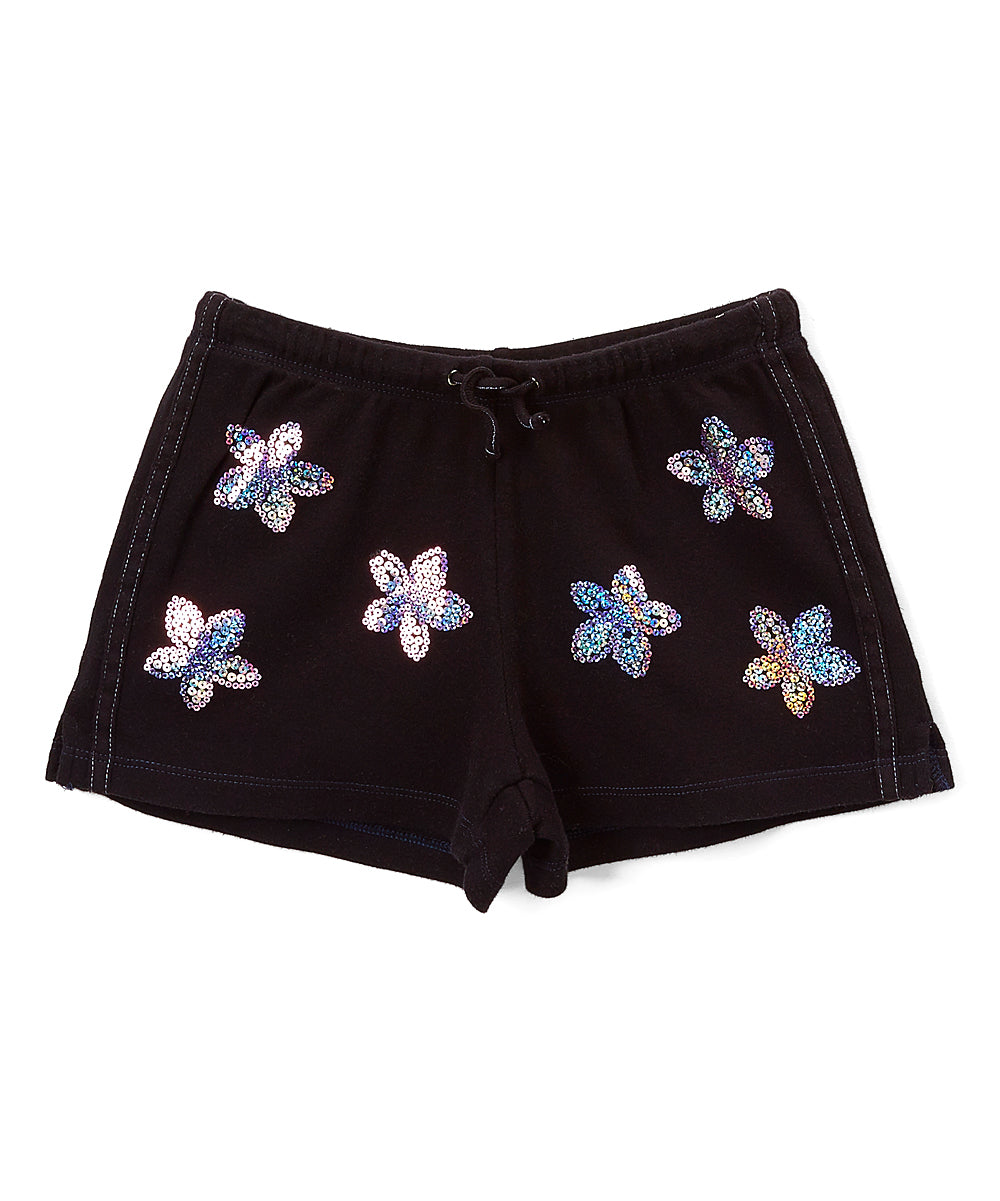 Girls Shorts - Sequin Daisies