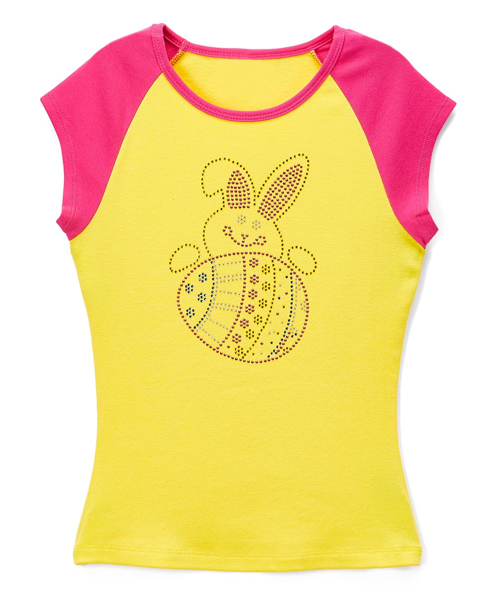 Girls Top Short Sleeve - Easter Bunny