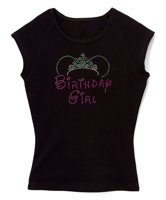 Girls Short Sleeve/ Cap Sleeve Top - Birthday Girl