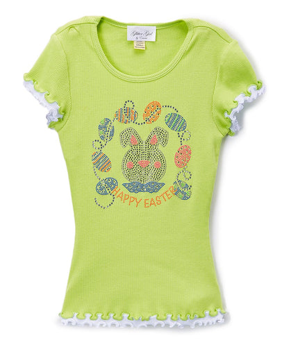 Girls Top Short Sleeve - Easter Bunny