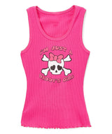 Girls Sleeveless Top - Skull