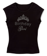Girls Short Sleeve/Cap sleeve Top - Birthday Girl