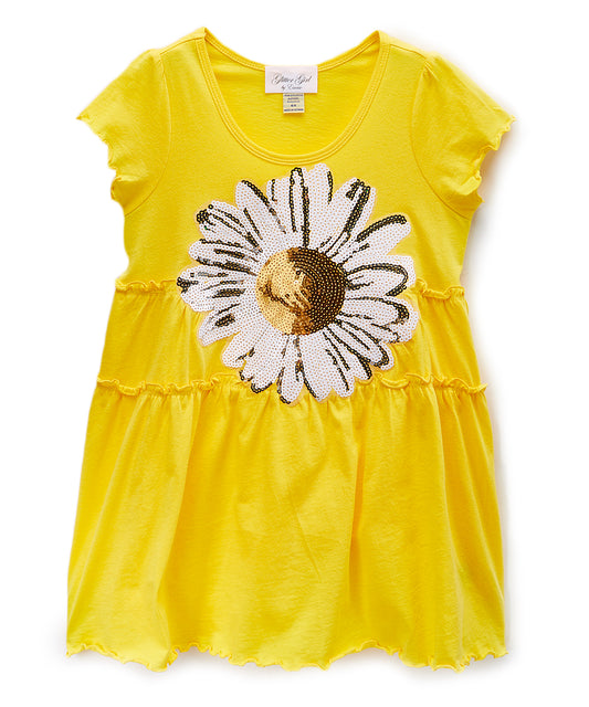 Girls Dress - Sequin Flower