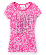 Girls Top Short Sleeve - LOVE
