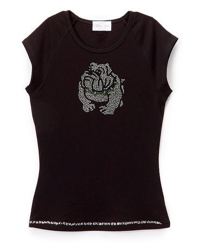 Girls Top Short Sleeve Top - Bulldog