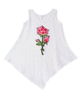 Girls Sleeveless Top - Flower