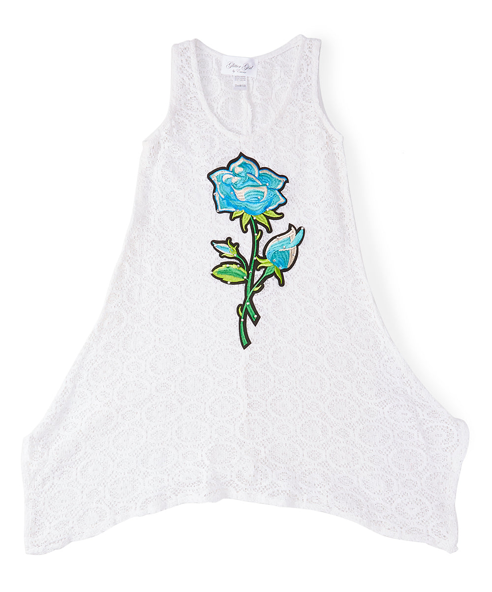 Girls Sleeveless Top - Flower
