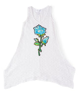 Girls Sleeveless Top - Flower