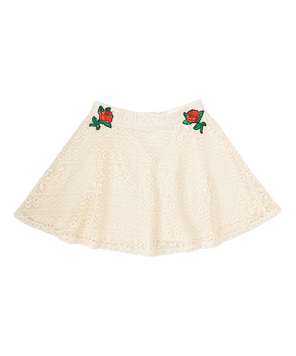 Girls Skirt - Lace/Roses