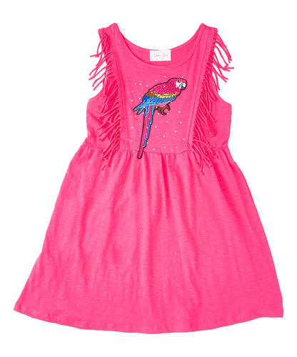 Girls Dress - Parriot  By Glitter Girl