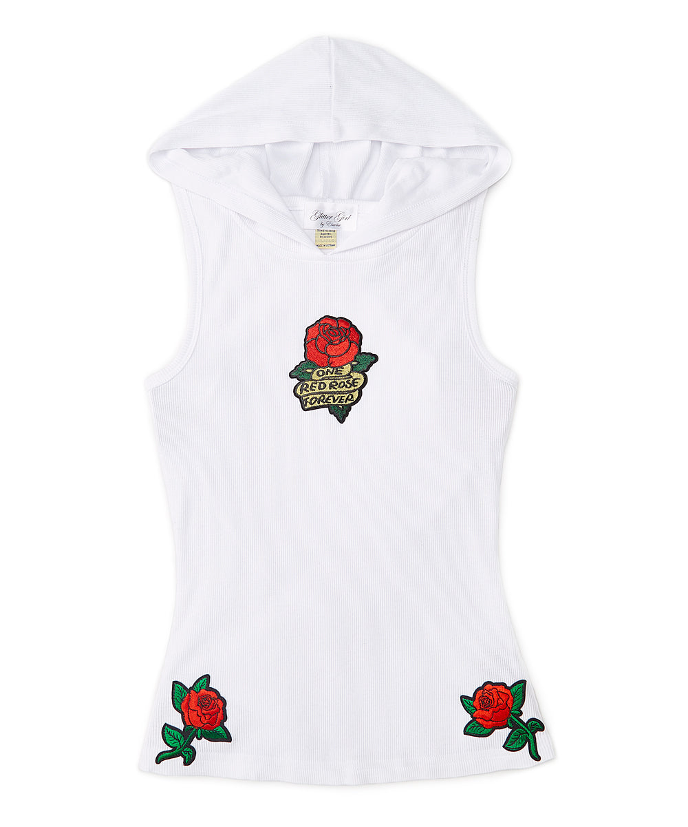 Girls Sleeveless Top - Flowers