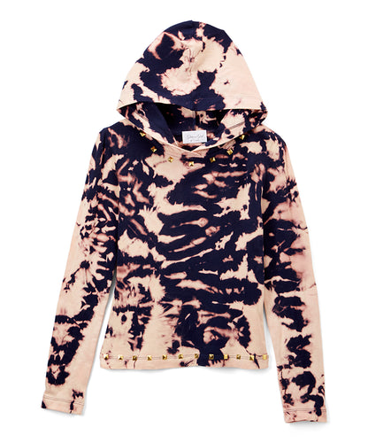 Girls Long Sleeve Hoodie - Tie dye  By Glitter Girl
