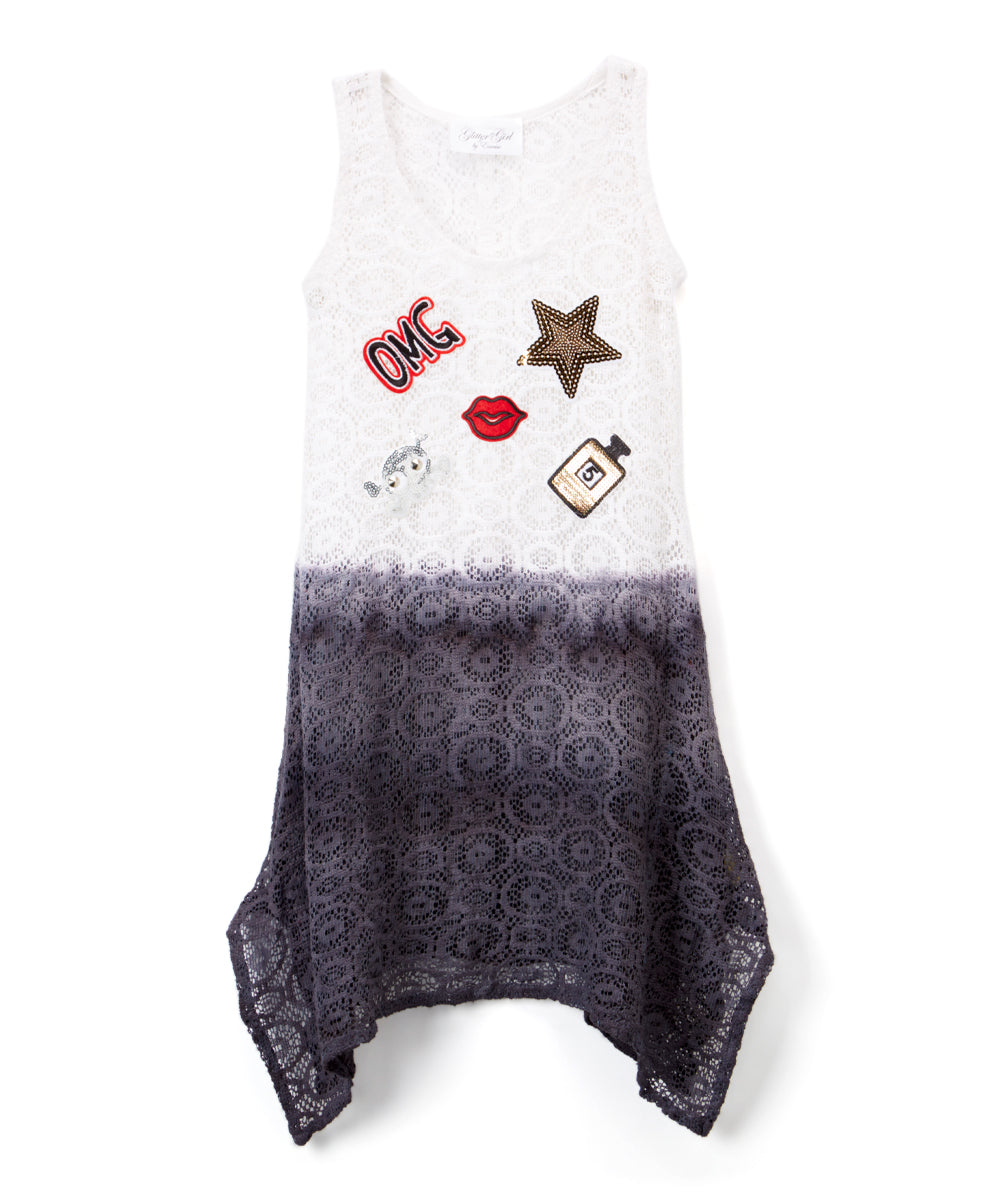 Girls Sleeveless Top -Appliques