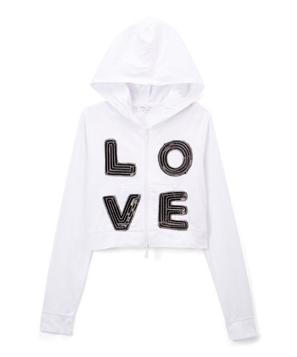 Girls Long Sleeve Jacket - Sequin LOVE By Glitter Girl  By Glitter Girl