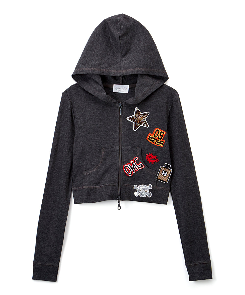 Girls Long Sleeve Jacket - Appliques  By Glitter Girl