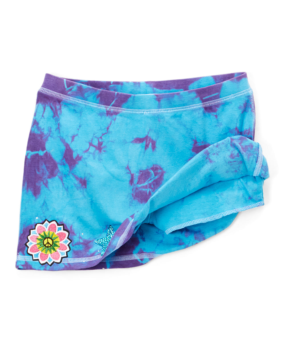 Girls Skort - Shorts Underneath - Flowers