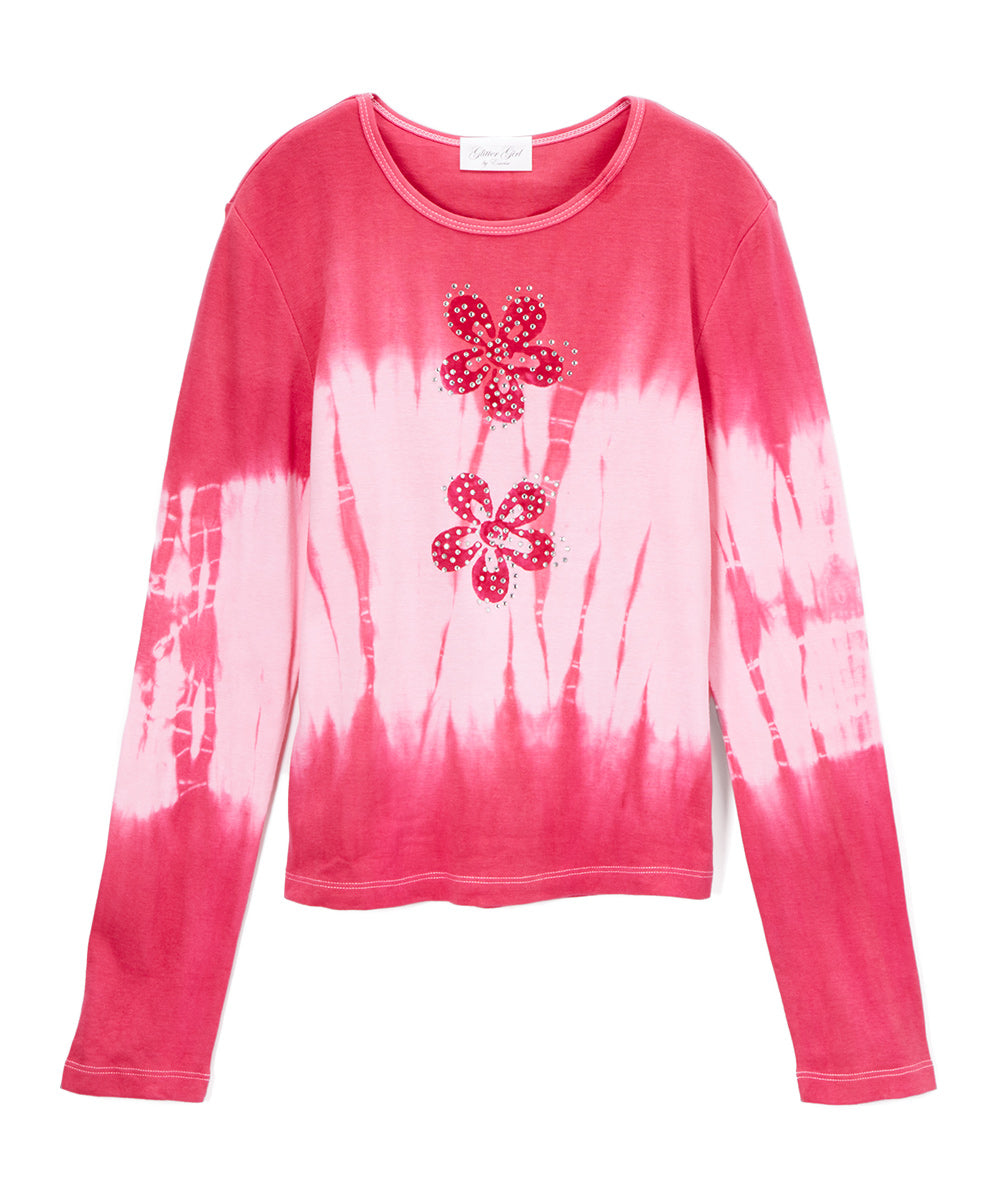 Junior & Girls Long Sleeve Top - Flowers Hand Painted