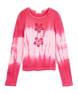 Junior & Girls Long Sleeve Top - Flowers Hand Painted