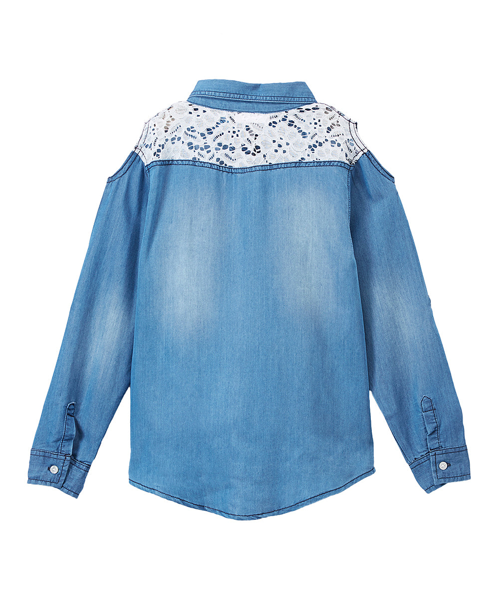 Girls Long Sleeve Top - Appliques By Glitter Girl